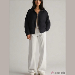 Helmut Lang Crumpled Hooded Bomber Jacket Black XS